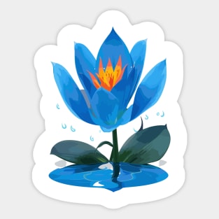 Fire lily Sticker